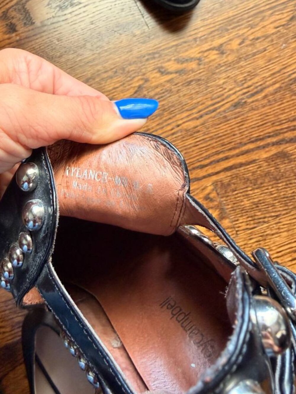 Jeffrey Campbell Rylance Black Leather Studded Ankle Booties - Picture 5 of 5